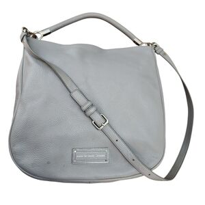 Marc By Marc Jacobs Light Gray Hobo Bag Pre-Loved